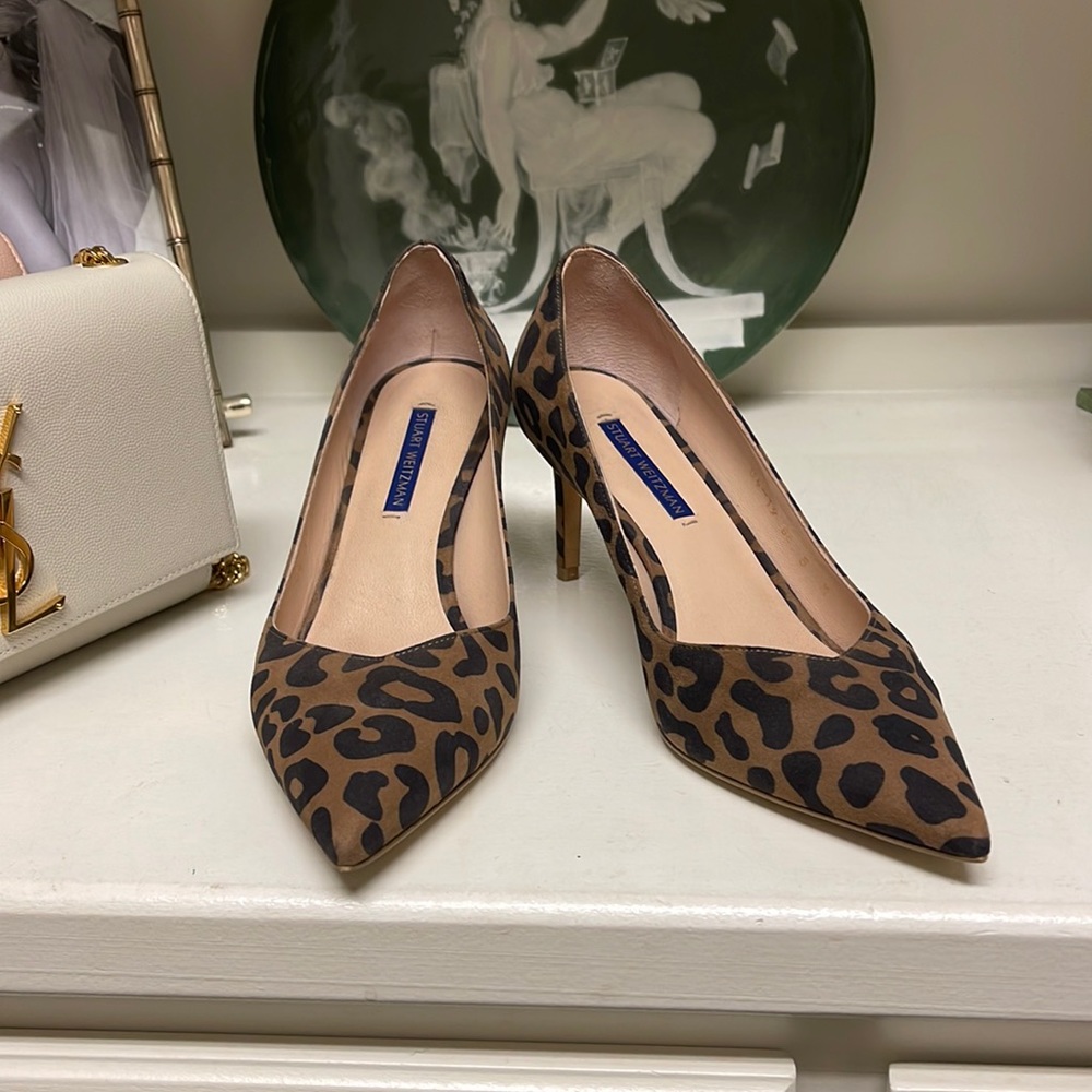 Stuart Weitzman the weather leopard heels